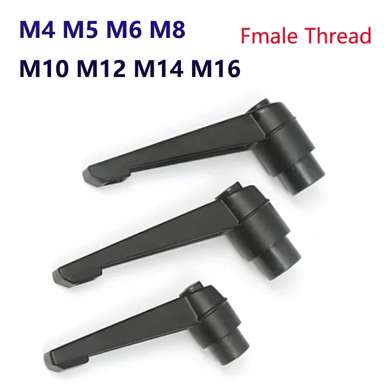 1pc M4 M5 M6 M8 M10 M12 M14 M16 Clamping Lever Machinery Adjustable Handle Locking Female Thread Knob Bolt Screw