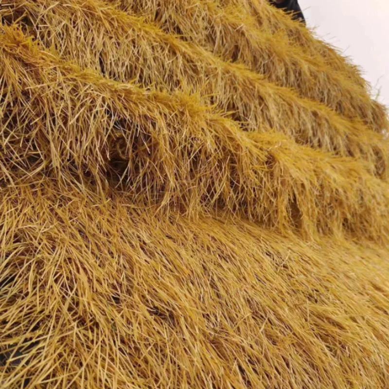 50X50Cm Synthetische Verlengde Grasdraad Gesimuleerde Stro Rieten Gazon Kunstriet Nep Riet Riet Tapijt Type Mat