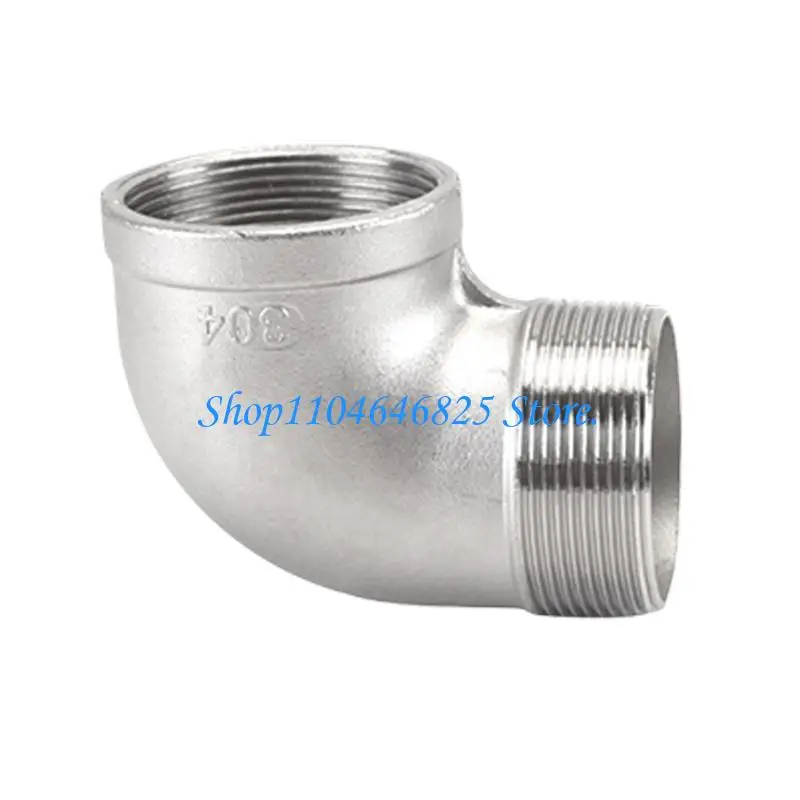 90 Degree Threaded Plumbing Elbow Fitting in 304 Steel for Repair Work