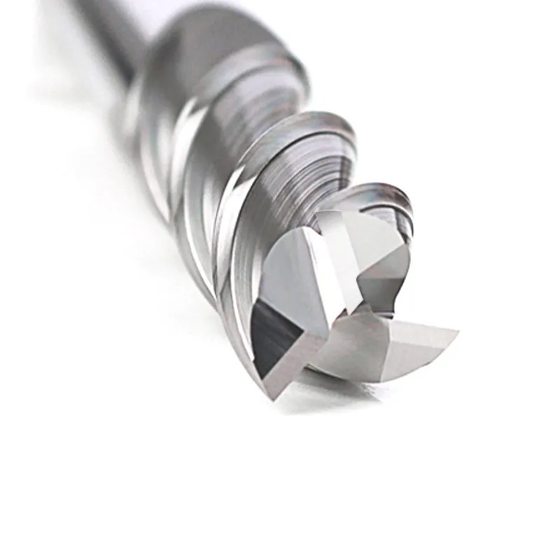 XCAN Milling Cutter 3 Flute Carbide End Mill for Aluminum Cutting 1/4 Inch Shank Spiral Router Bit for Metal CNC Milling Tools