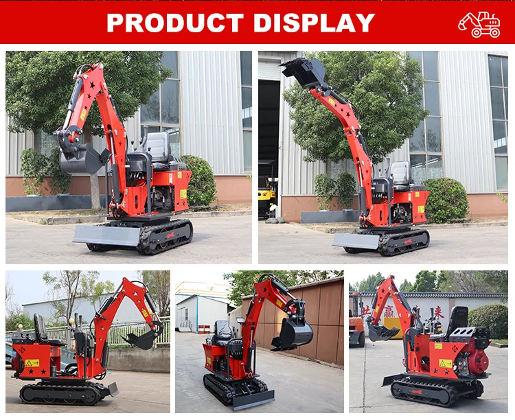 Mini-Bagger Kompakter Hydraulikbagger für Bau- und Landwirtschaftszwecke mit Gummiketten Maßgefertigt – Detail 3