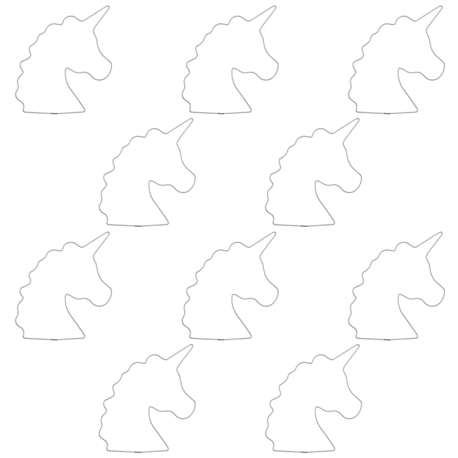 

Набор из 10 мини-ловцов снов с подвесками в виде единорогов, металлическими кольцами для венков и праздничного декора, металлическими обручами для рукоделия