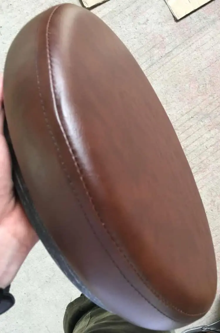 Lokkhan Rustic Swivel Adjustable Bike Stool-29-37 Kitchen Counter Bar Height-Set Of 2 Industrial Farmhouse Countertop