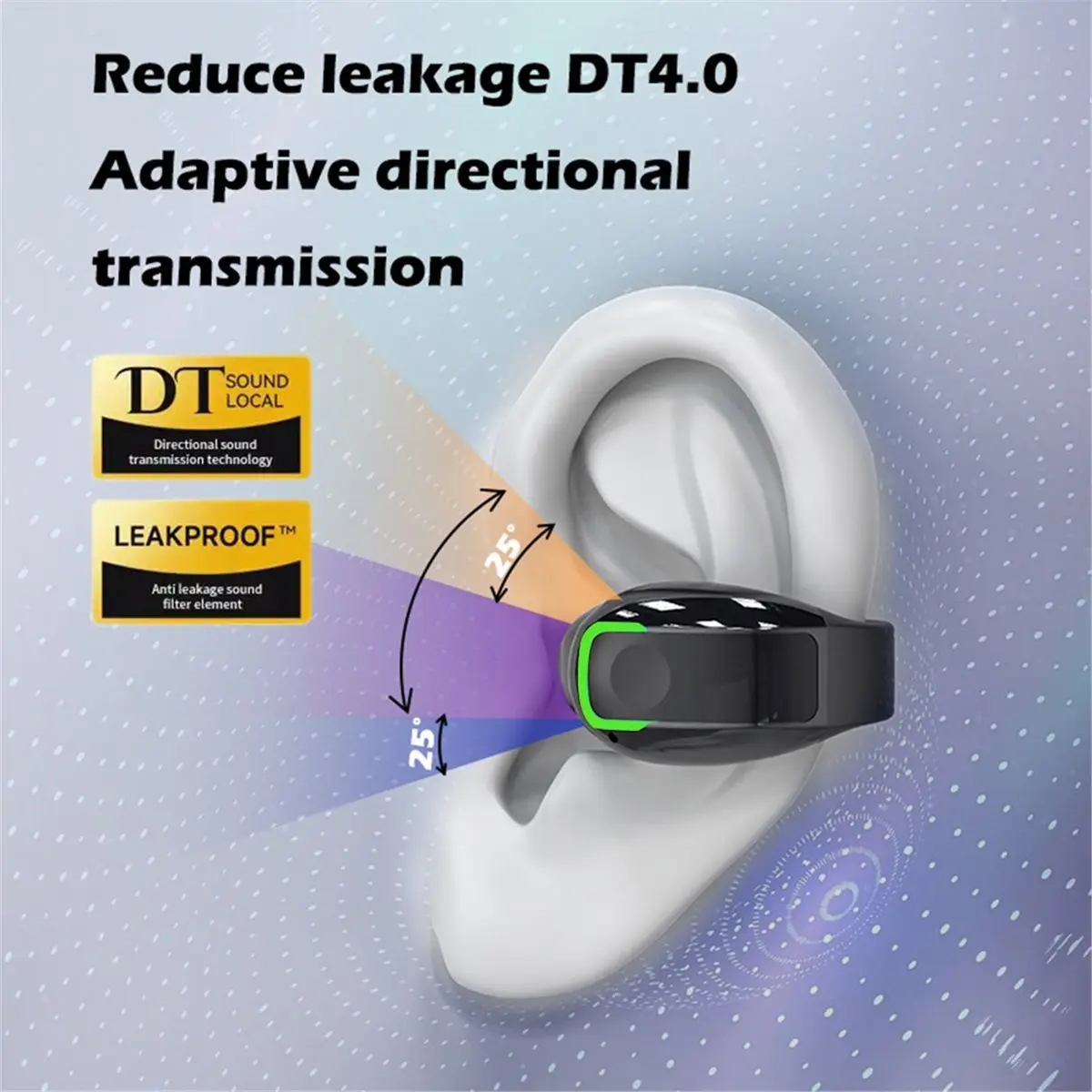 A72Z GD28 Bluetooth Headset Clip Ear Not Into the Ear Wireless Headset Stereo Sound Sports Fitness Running Single Earphone B