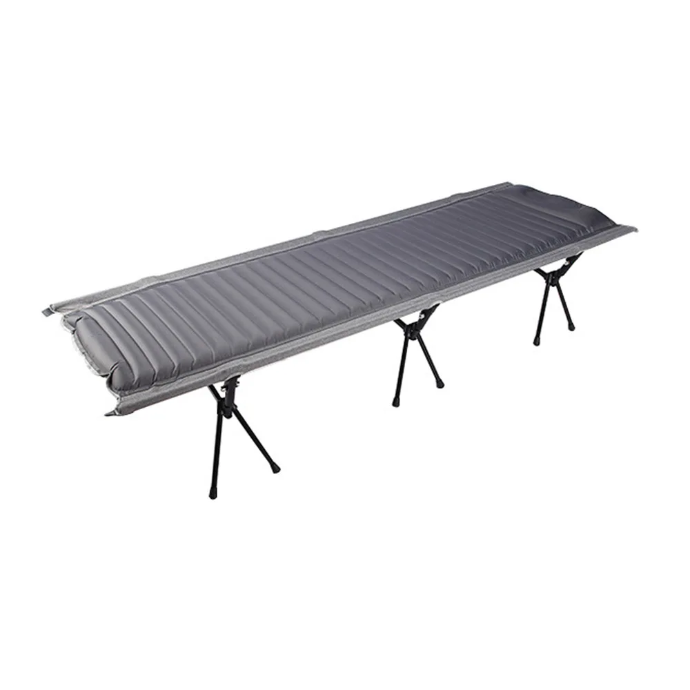 Outdoor camping inflatable bed, aluminum alloy high and low dual-purpose lightweight portable camp bed tent folding air bed