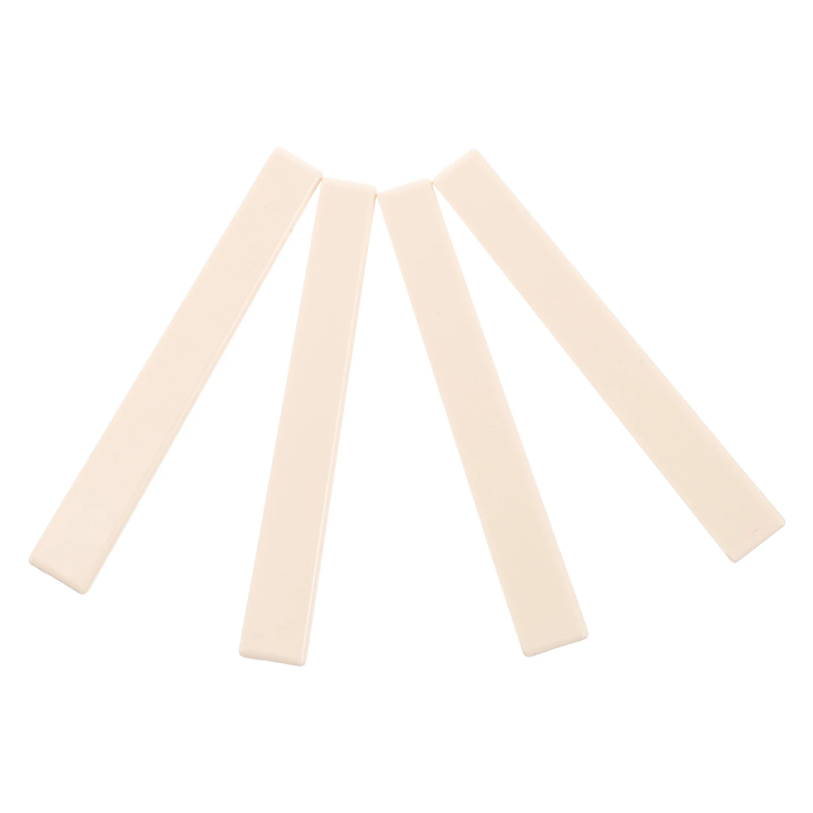 

4pcs Bridge Saddle Acoustic Bone Guitar Nut And Saddle Nut Kit High Density Plastic Replacement Parts Accessories