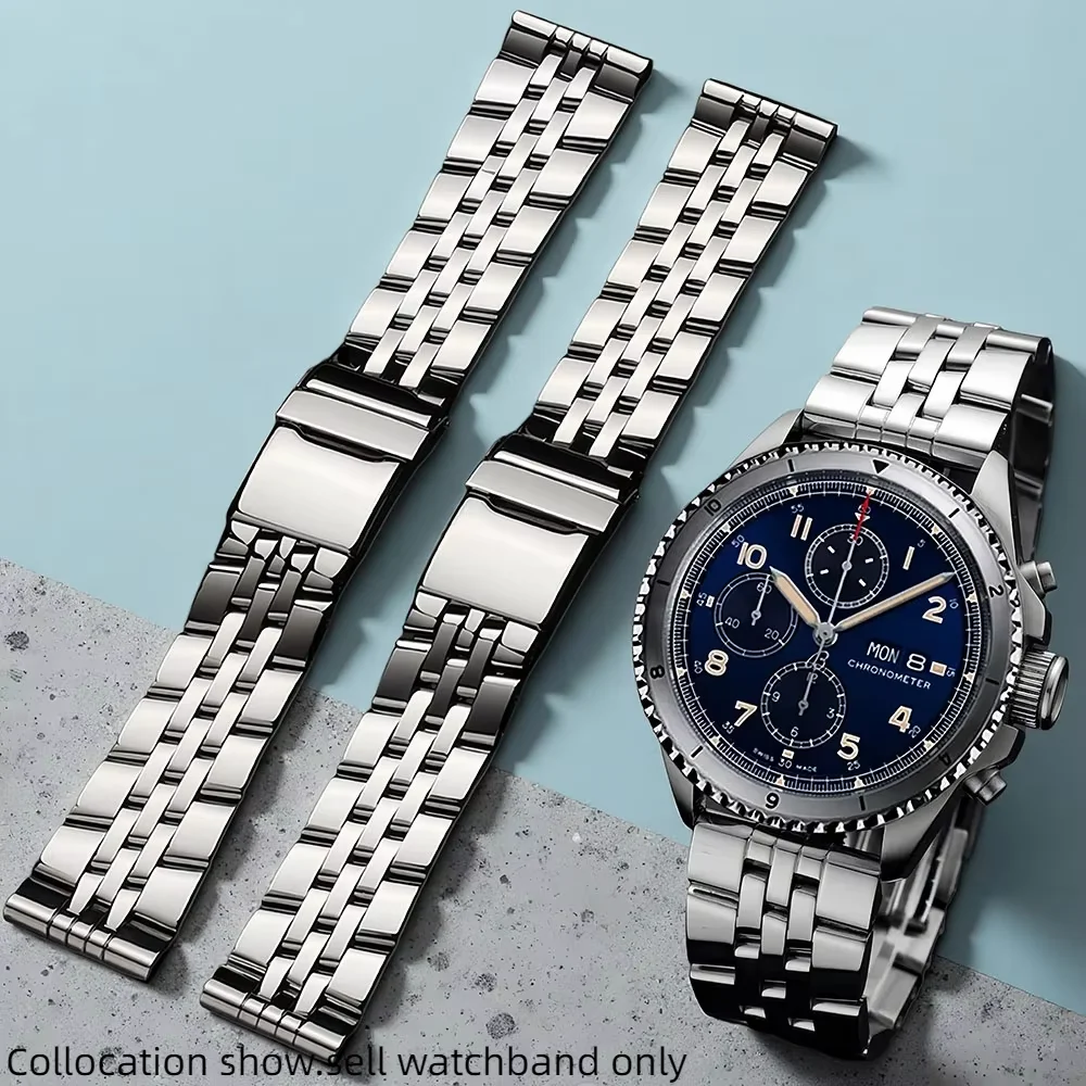 

Solid Stainless Steel Watchband 20mm 22mm 24mm Bracelet For Breitling Watch For AVENGER NAVITIMER SUPEROCEAN Watch chain