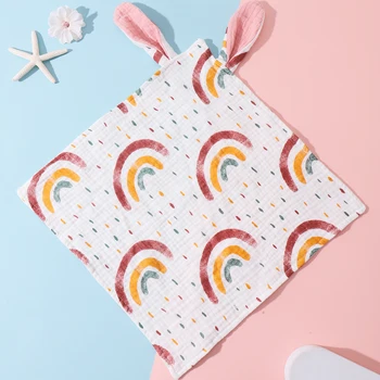 Couette en coton Mulsin pour nouveau-né, freins d'oreille de lapin, double Guaze, serviette pour tout-petits, bavoirs, rot, Everths betant 3