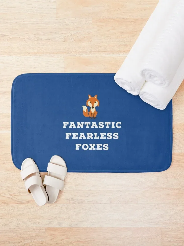 Fantastic Fearless Foxes Bath Mat Kitchen Carpet Rug Carpet Bathrooms Bathroom Items Mat