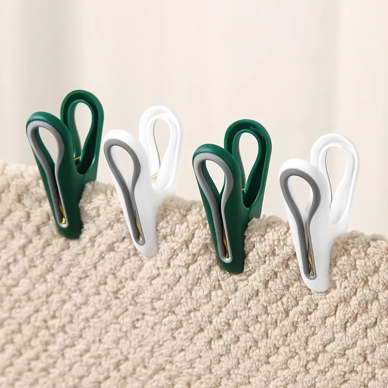 12pcs Windproof Clips Clothespin Household Clothes Qiult Underwear Socks Clips Multifunctional Laundry Hanging Clips