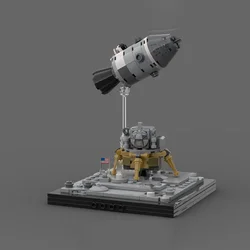 181pcs Space series spacecraft Apollo 11 Serenity base model building block kit satellite probe children's toy