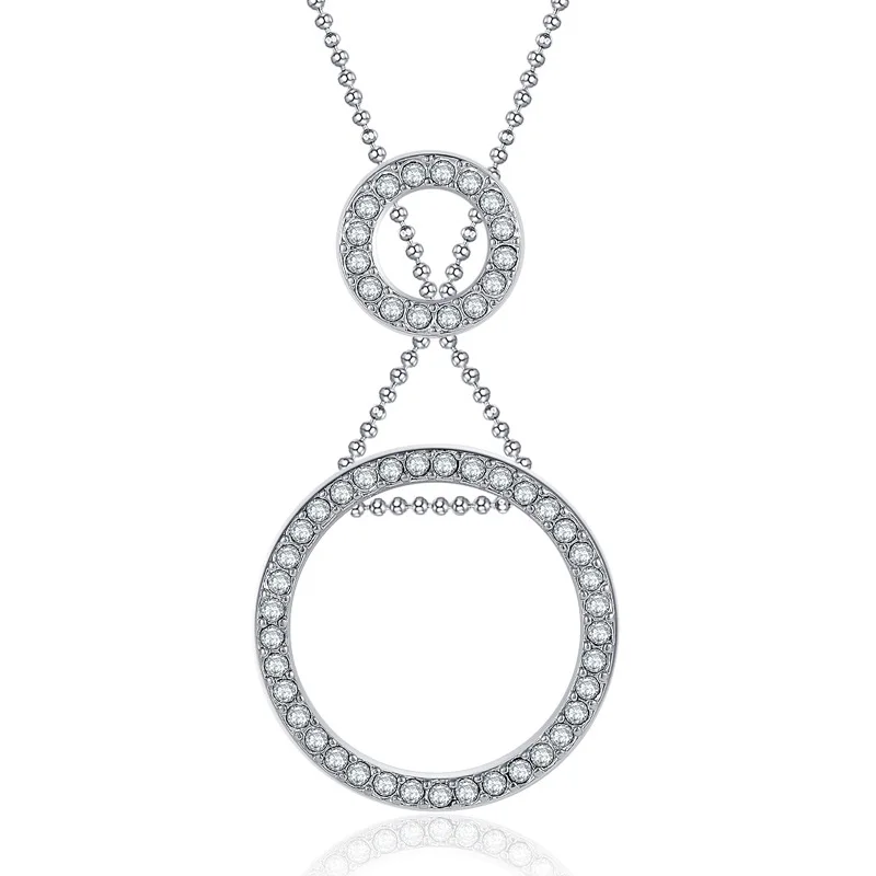 多機能でファッショナブルな幾何学的なサークルが女性のための調節可能なネックレスを取り出す