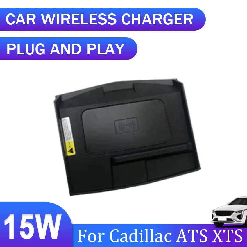 

15W Special Car QI wireless charging phone charger fast charger charging pad plate For Cadillac ATS XTS 2017 2018 2019 2020 2021