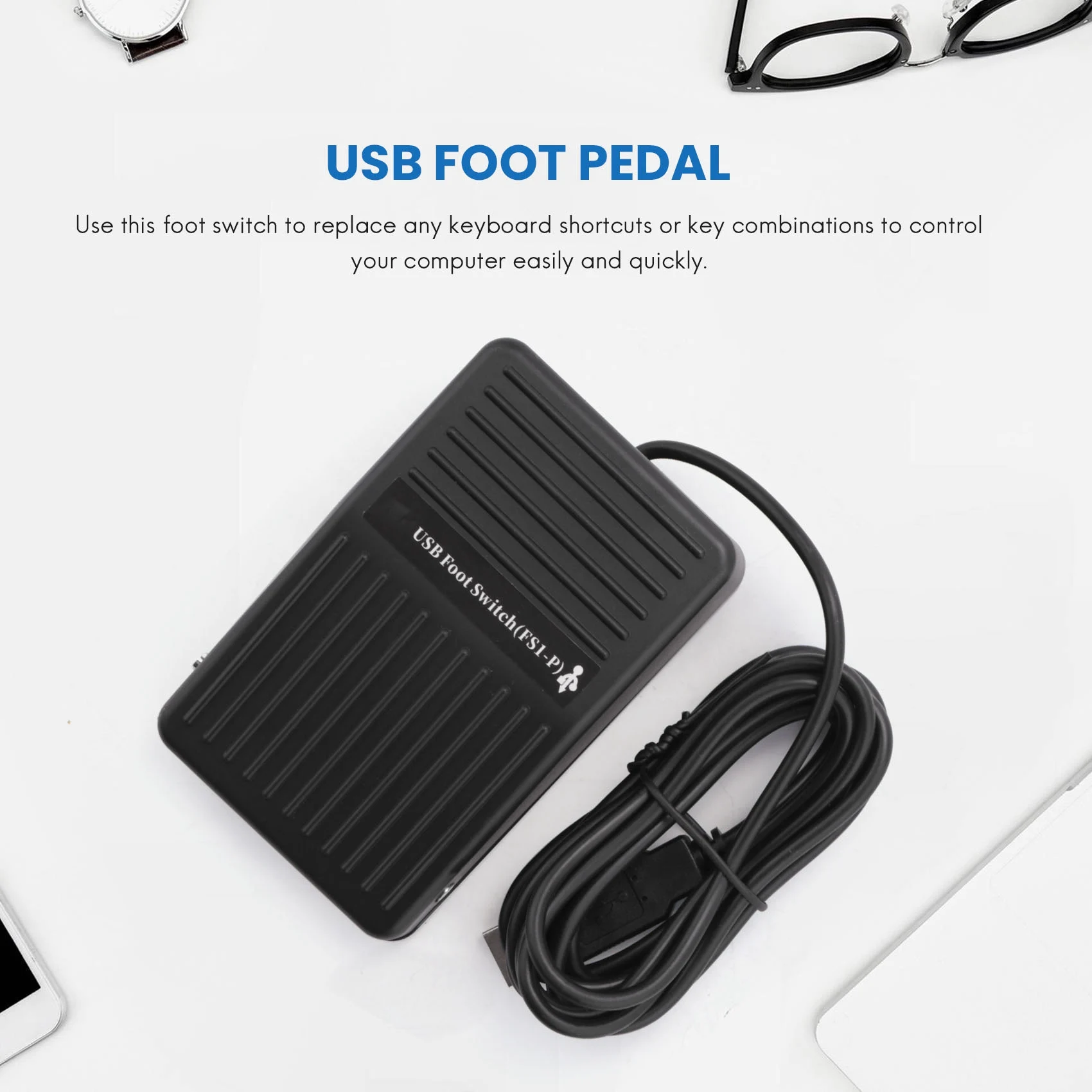 Pedal Keyboard sakelar kaki USB PC