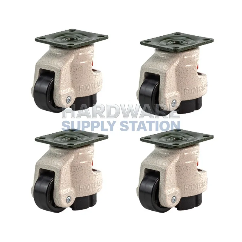 

Регулируемое по высоте усиленное универсальное колесо GD40F для промышленного оборудования, особо прочное, с высокой грузоподъемностью