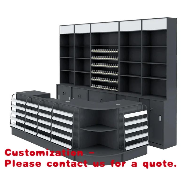 

Customize.Toy Shop Shop Convenience Store Cash Counter with Drawer with Rock