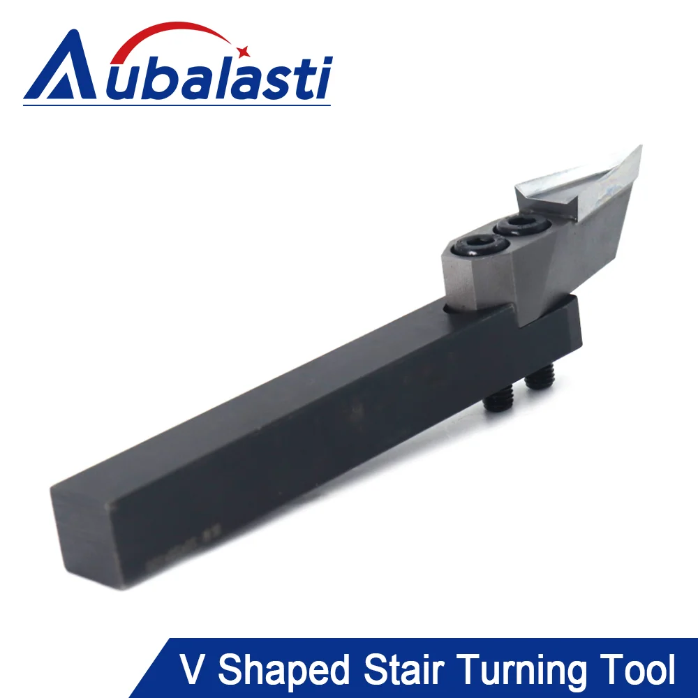 

Aubalasti CNC Turning Tool WoodWorking Turning Tool Lathe Tool Set Alloy Cylindrical Turning Tool V-type Stair Turning Tool