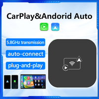 Smart Mini Ai Box Wireless CarPlay 2 in 1 Android Auto Adapter Wired to Wireless Plug and Play for for Toyota Mazda Nissan Audi