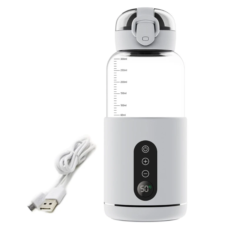 Chauffe-biberon Portable pratique pour bébé, Rechargeable par USB, chauffe-biberon à lait chaud, assure des tétées chaudes en