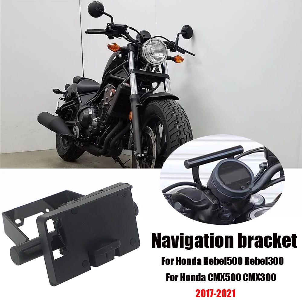 

For Honda REBEL CMX 500 300 CMX500 CMX300 2017-2021 Motorcycle Mobile Phone GPS Mount Navigation Bracket Wireless Charging Stand