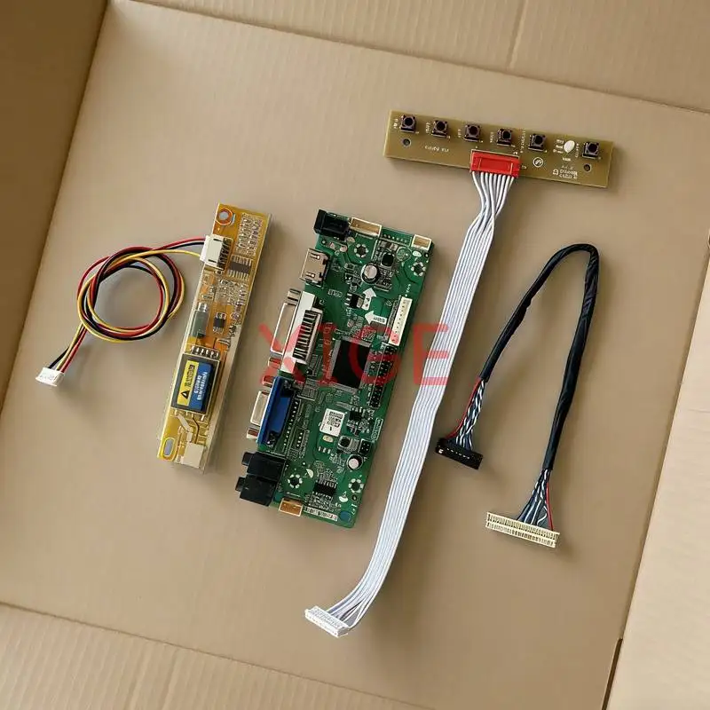 

Matrix Controller Drive Board Fit LP154WU1 LP171WU1 LP171WU3 LQ154M1LW 1920*1200 1920x1200 1CCFL HDMI+DVI+VGA LVDS-30Pin DIY Kit