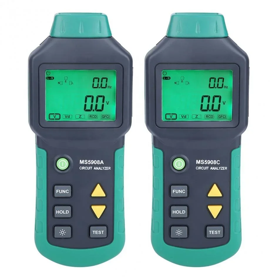 

AC100-240V MASTECH MS5908A/MS5908C Tools mastech ms6818 Socket Tester LCD Circuit Analyzer