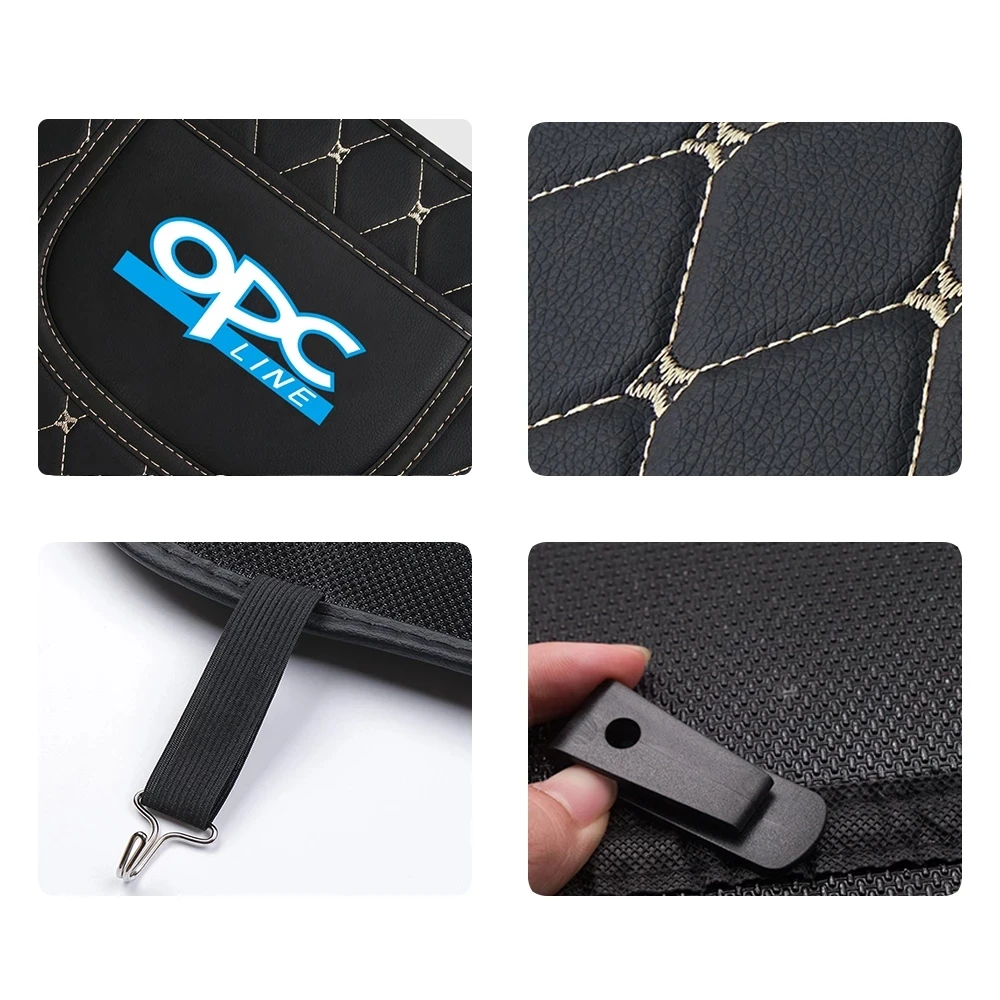 Car Seat Back Anti Kick Pad Leather Scratch Mat For Opel Opc Corsa Astra Insignia Vectra Zafira Meriva Mokka Grandland Vivaro - view 4