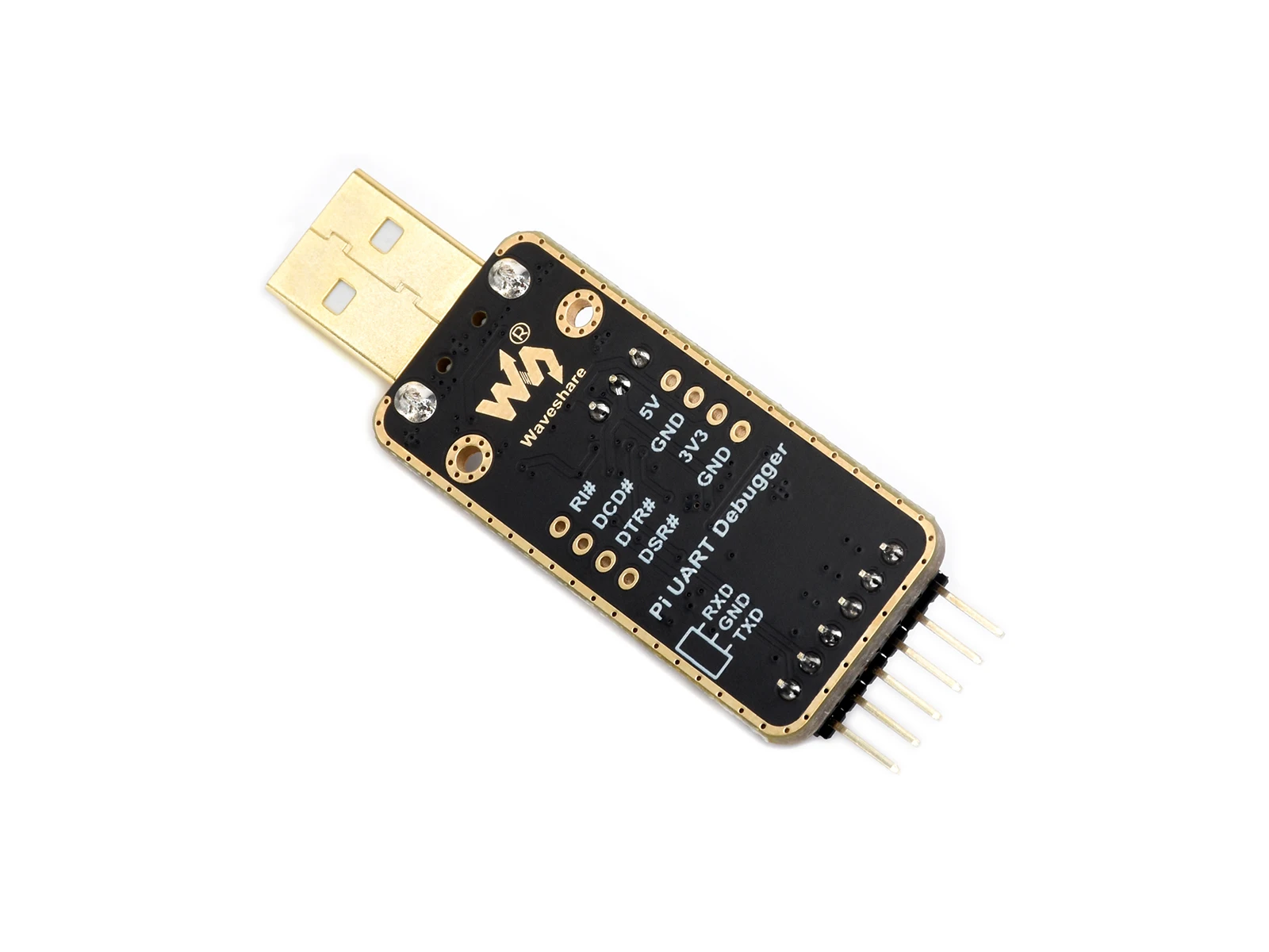 Módulo depurador USB para UART para Raspberry Pi 5, porta tipo A, conector UART integrado, transmissão de alta taxa de transmissão