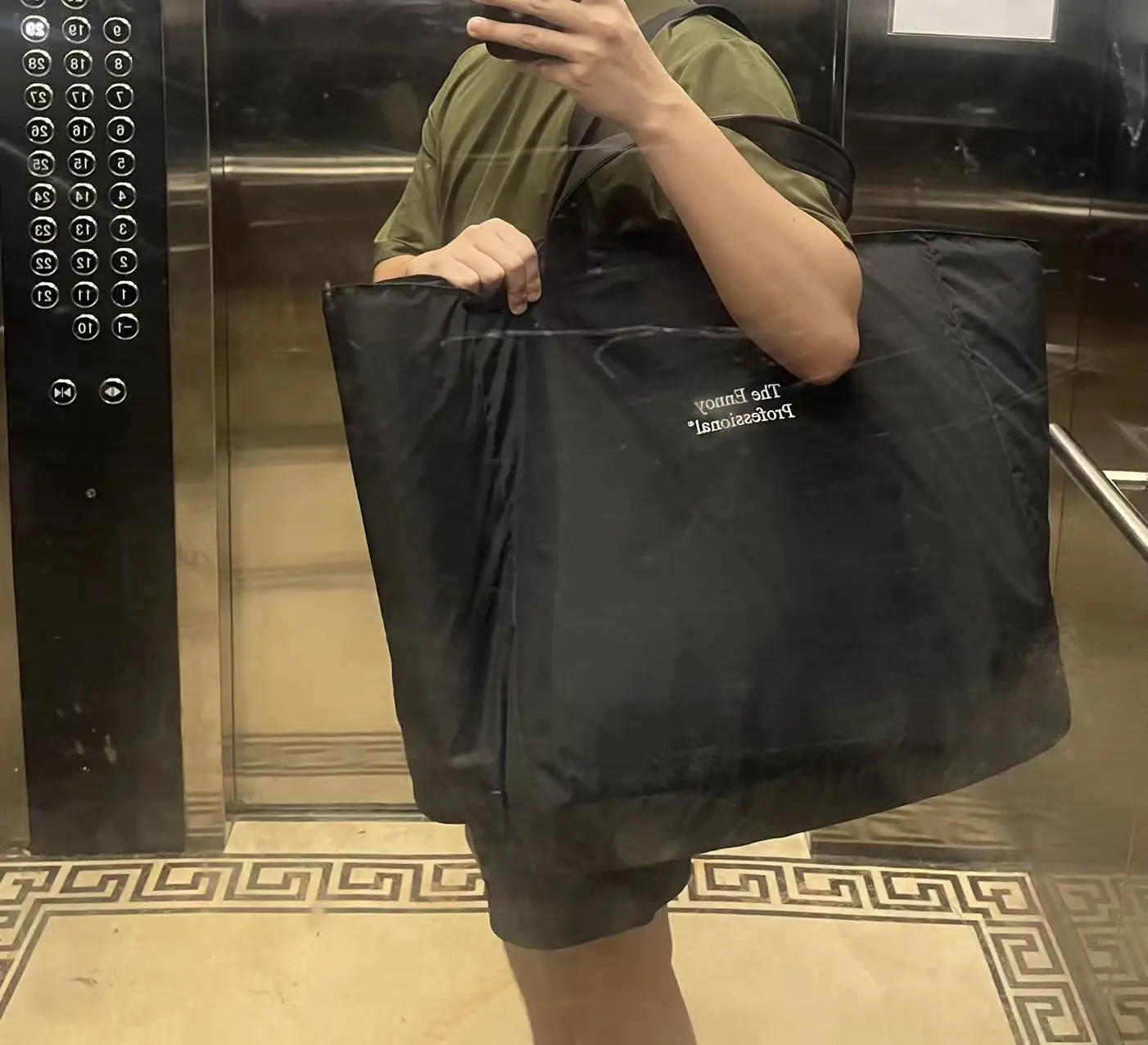 

2025 The Ennoy l nylon handbag large capacity shoulder bag casual versatile tote bag