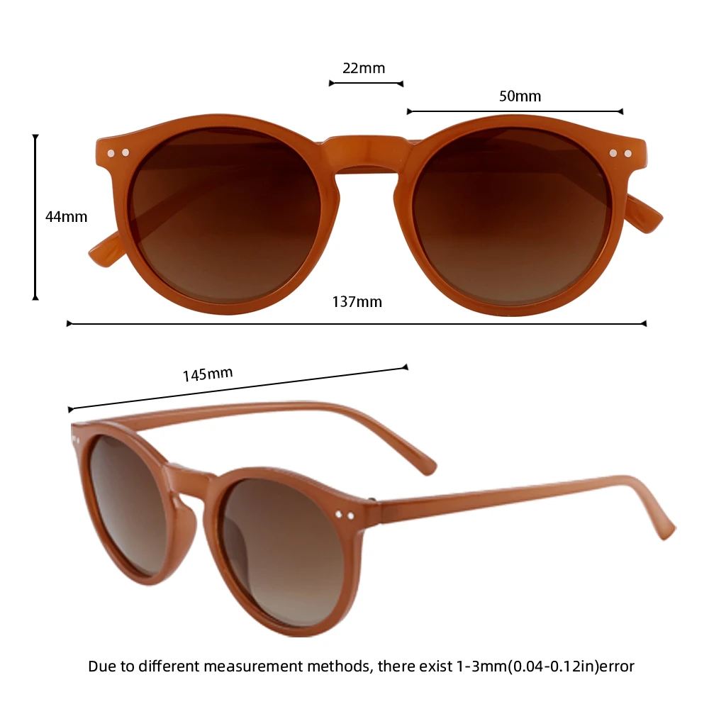 Meeshow markowe okulary przeciwsłoneczne nowe męskie damskie moda Retro Oversize okulary przeciwsłoneczne okrągła oprawka okulary z filtrem