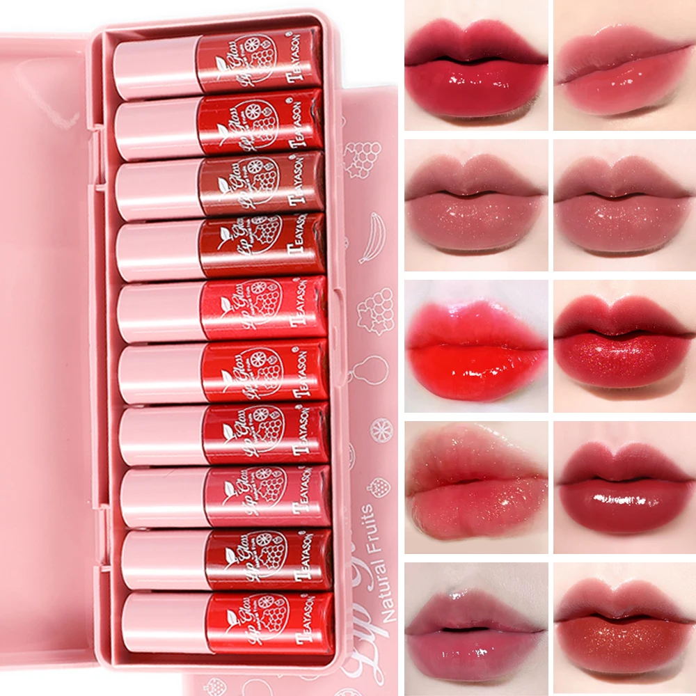 Strawberry Jelly Lipstick Moisturizing Lips Plumper Long Lasting Shiny Lip Gloss Lips Tint Makeup Lip Glaze Lipsticks Cosmetics