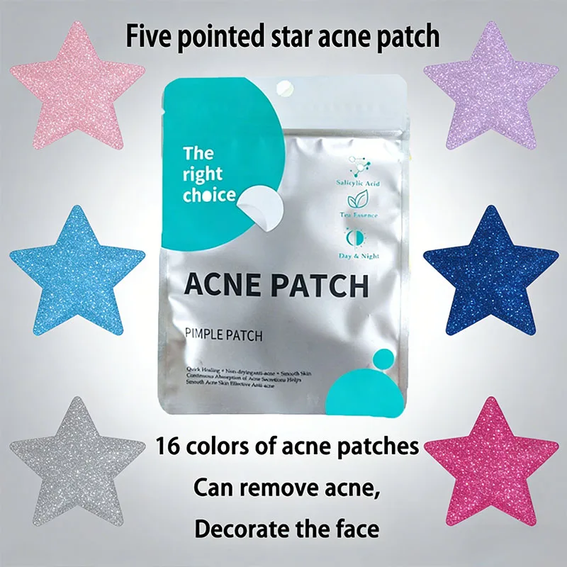 400/640pcs pentagram pattern acne patch, covering acne, suction, suppuration, and acne removal patches