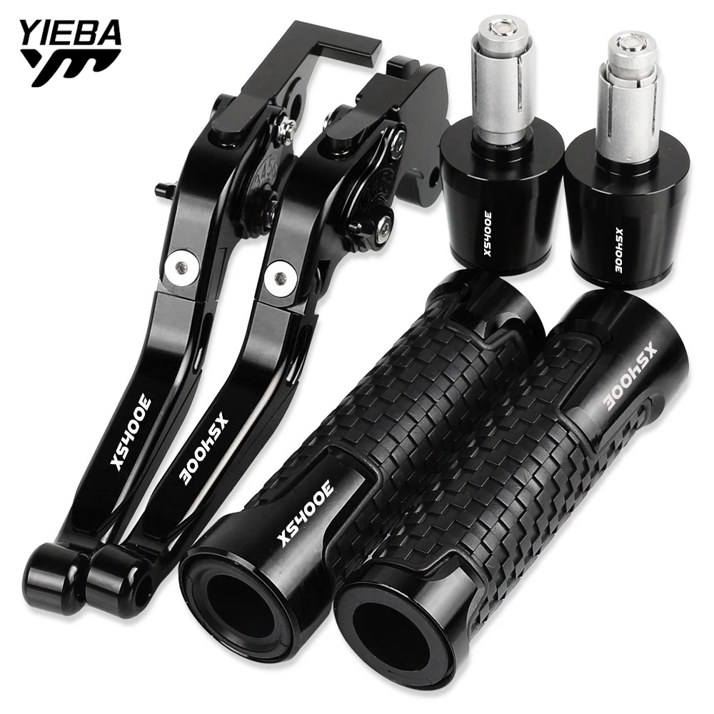 

XS 400 E Motorcycle Aluminum Brake Clutch Levers Handlebar Hand Grips ends For YAMAHA XS400 E 1978 1979 1980