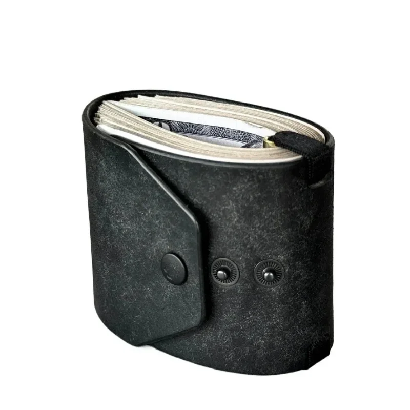 Leder-Geldklammer, Schnellzugriff-Bargeldhalter, Tragbare Taschen-Geldscheinaufbewahrung, Schlanke Alltags-Organizer-Geldbörse für Männer und Frauen – Detail 6