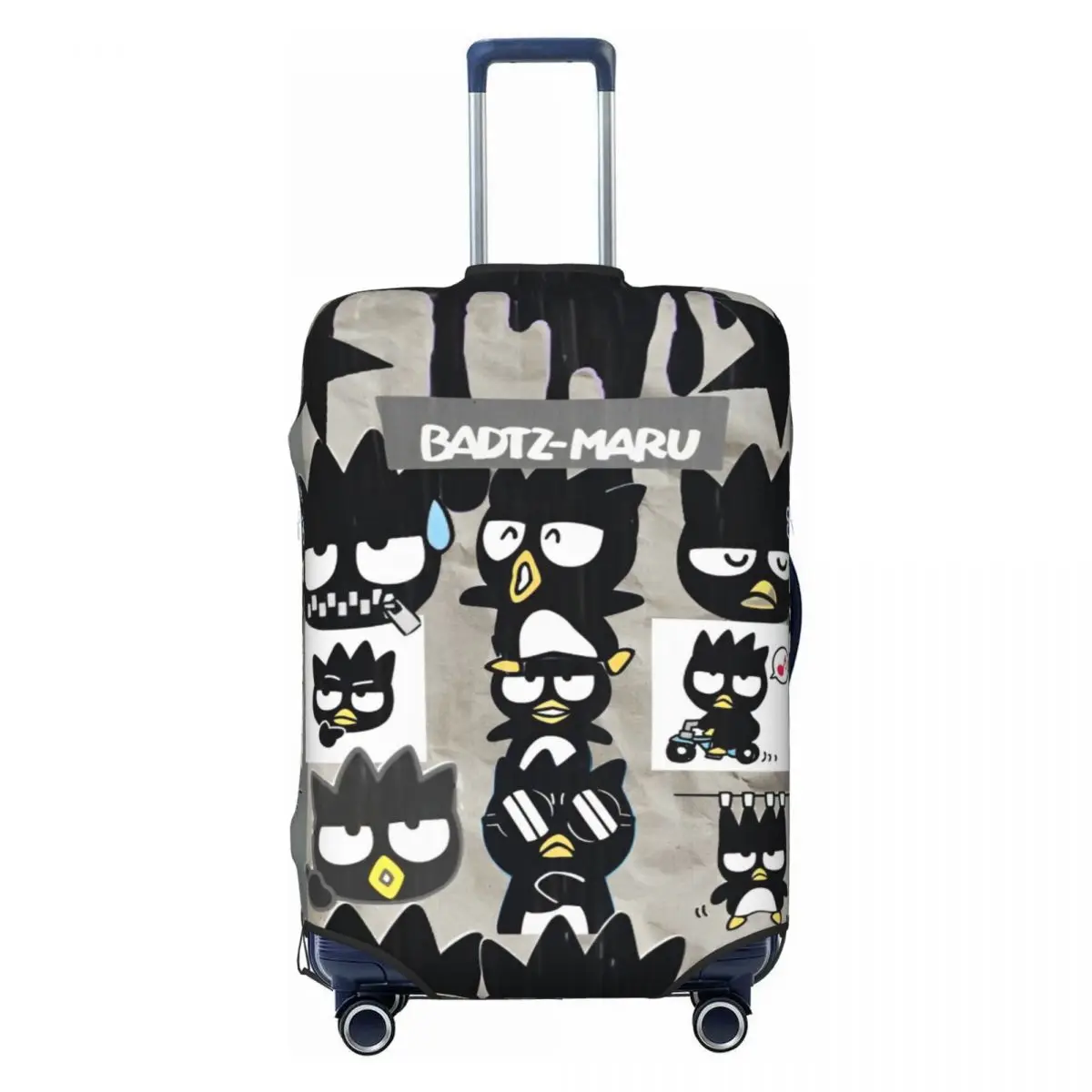 

Cute Badtz-maru Penguin Suitcase Cover Travel Vacation Useful Luggage Supplies Protector