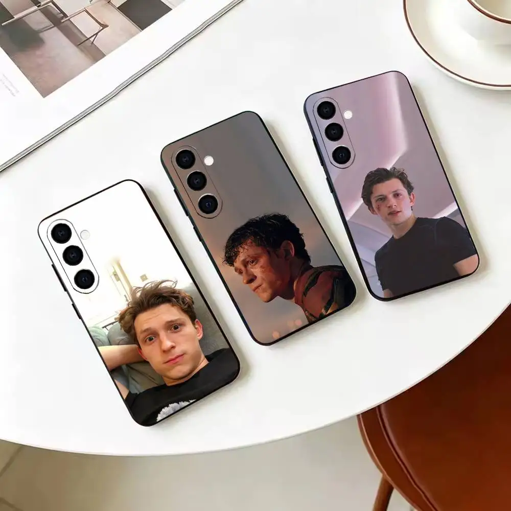 Handsome Actor T-Tom Holland   Phone Case For Samsung Galaxy A73,A72,A71,A70,A53,A52,A51,Others Soft Black Cover