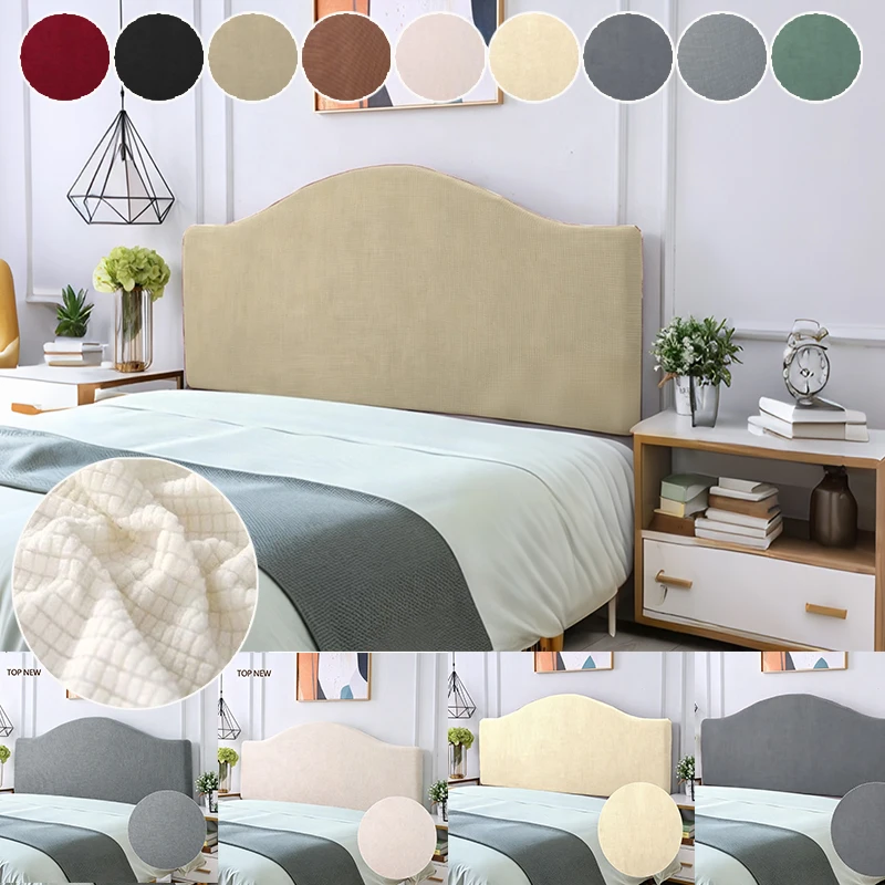 New Thickened Brushed VelvetHeadboard Cover,Pet-Friendly,Dust-Proof Furniture Protector, Easy To Clean,Warm Headboard Slipcover