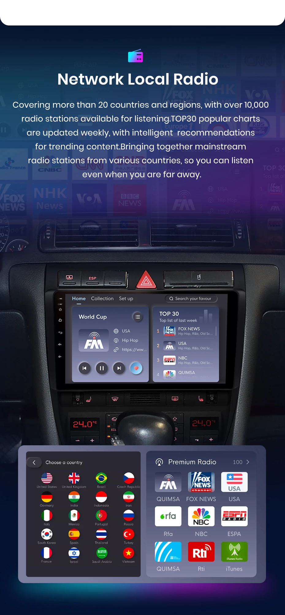 Junsun Drahtlose CarPlay Android Auto Auto Radio Für Audi A6 C5 1997 1998 1999-2004 S6 RS6 GPS Multimedia 2 din Systeme Stereo – Detail 13