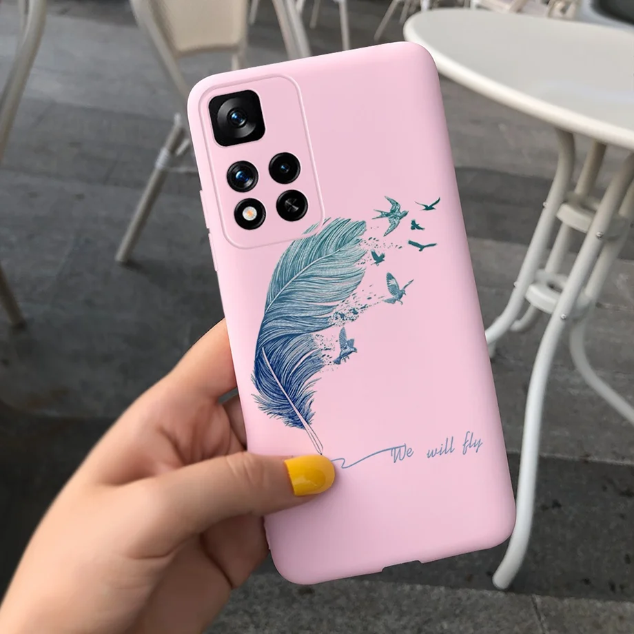 For Xiaomi Poco M4 Pro 5G Case Cute Cow Girl Flowers Soft Silicone Phone Case For Poco m4 pro PocoM4 Pro M 4 Coque Fundas Bumper