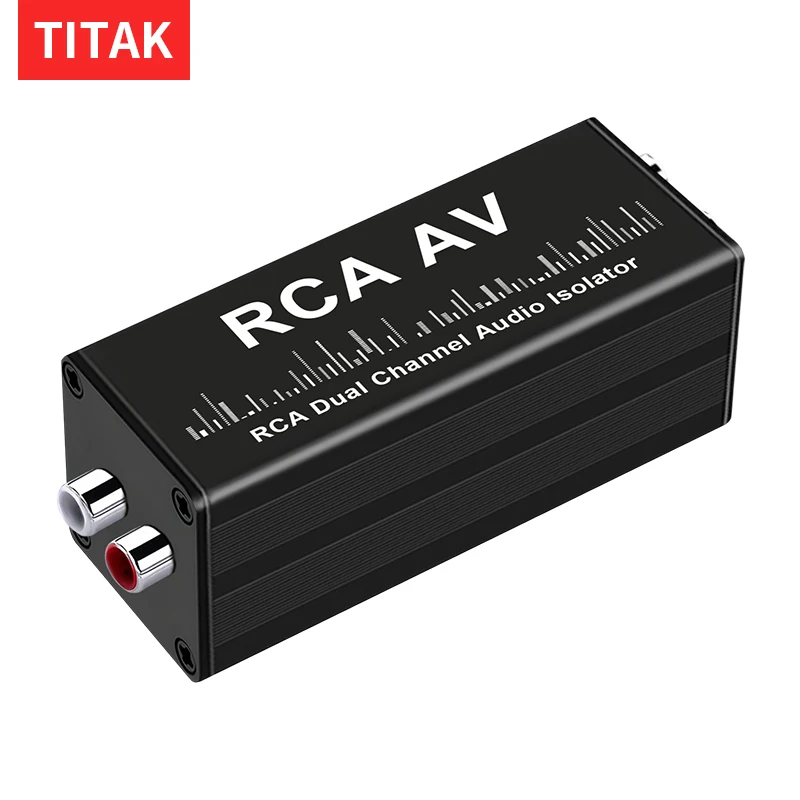 Audio Music Isolator - Tragbarer Professioneller 3,5mm Aux-Erdungsschleifenisolator Hum-Eliminator Audio-Signalisolator