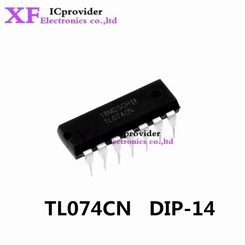 

50 шт. 100% Новый оригинальный TL074CN DIP-14