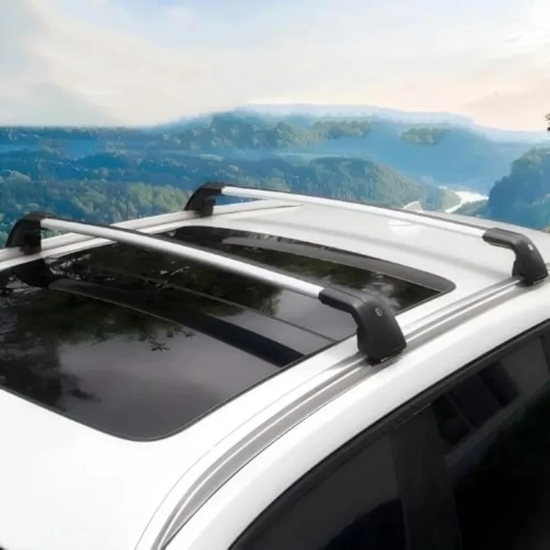 2Pcs Aluminum Roof Rack Crossbars SUV 2021-2025 Luggage Cargo with Anti-Theft Locks Lockable Easy Installation Exter