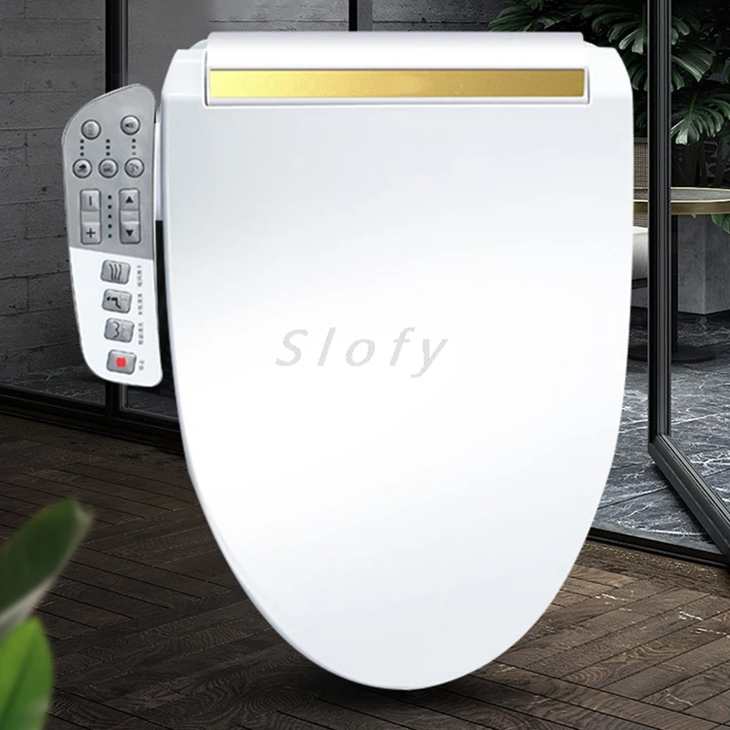 Smart Toilet Seat Toilet Cover Remote Control Water Wind Temperature Dryer Universal Toilet Lid For Bathroom Smart Bathroom WC