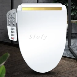 Smart Toilet Seat Toilet Cover Remote Control Water Wind Temperature Dryer Universal Toilet Lid  For Bathroom Smart Bathroom WC