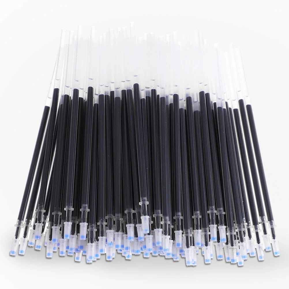 

100Pcs Pen Refills Neutral Smooth Writing Gel Pen Fine Point Replacement Office Supplies Practical Ink Refills