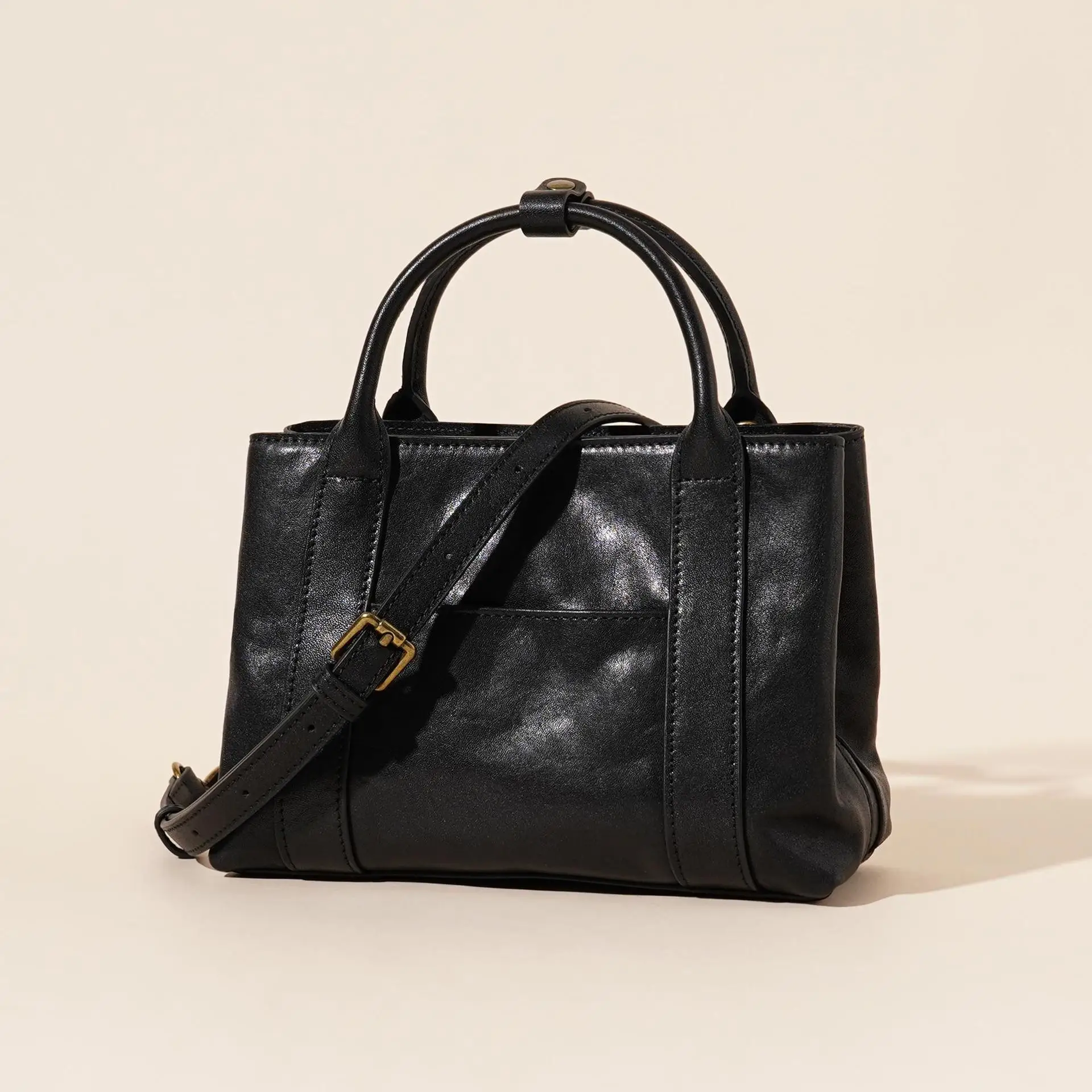 

2025 New large-capacity genuine leather handbag cowhide women's versatile crossbody bag casual and fashionable shoulder bag