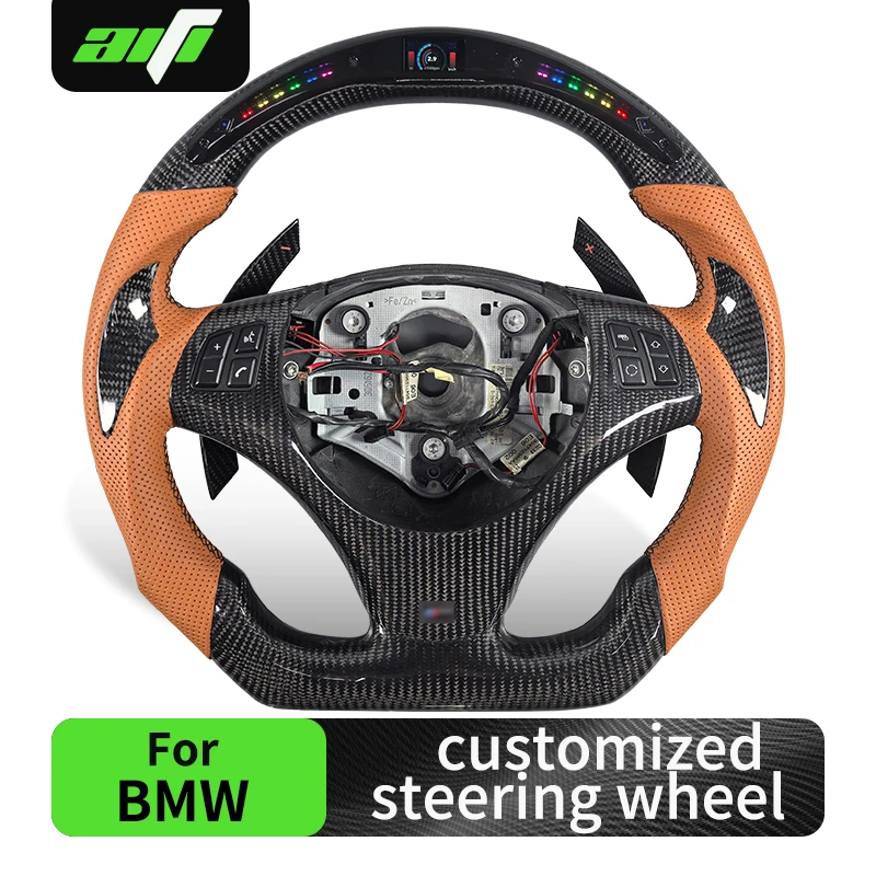

Индивидуальный карбоновый руль с LED-подсветкой для BMW M3 E92 E90 E91 3 серии (модели 335d, 330i, 328i, 328xi, 335i, 335is)