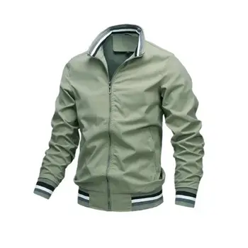 Men Windbreaker Jacket White Casual Jacket Fashion Men Outdoor Waterproof Sports Coat Spring Summer Bomber jacket Men Clothing 6