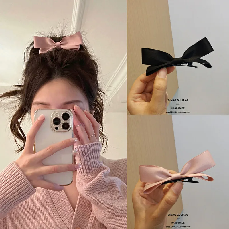 

Adorable 3D Bow Hair Clips Pink, Bunny Ears Hairpins for Girls Bangs Styling Cute Accessories