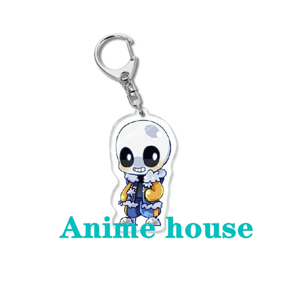 Game Undertale Sans Flowey Papyrus Asriel Keychain 6cm Cosplay Accessories  Key Chain Pendant Cartoon Badge Christmas Gifts